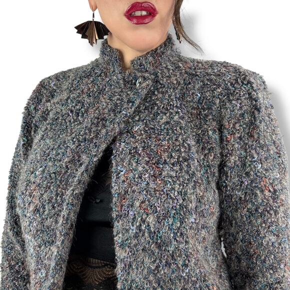 90's IT'S MAGIC by TONI GARMENT mohair single button cardigan - Picture 5 of 17